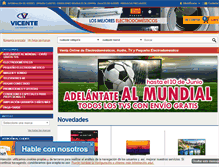 Tablet Screenshot of electronicavicente.com